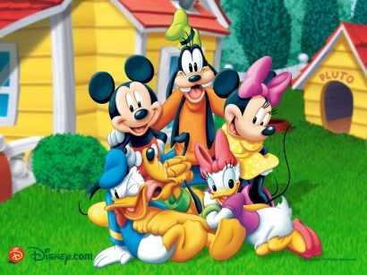 Minnie Mickey Pluto Donald Daisy Y Amigos - Lamina 45x30cm.