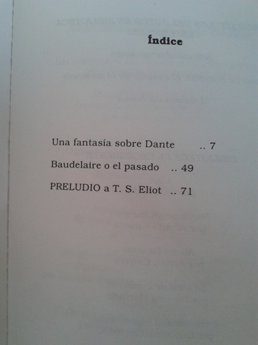Imagen 3 de 4 de Tres Estudios Dante Baudelaire Eliot Sergio Cueto Ed Viterbo