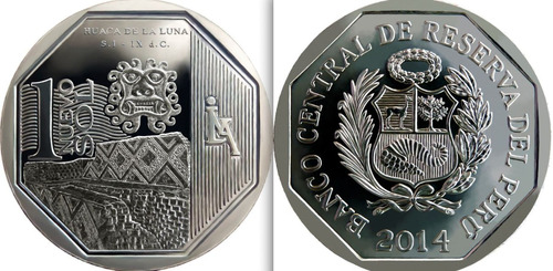 Moneda Huaca De La Luna Rollo Cambio