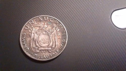 Moneda De Ecuador 1 Sucre 1934 0.720 Ceca Philausa (p30 (Usado)