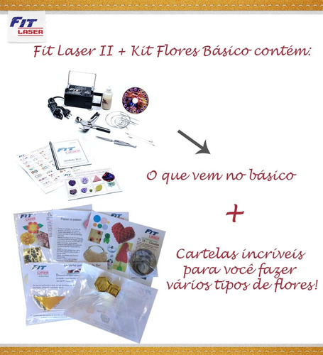 Máquina Com Kit Flores -  Original Fit Laser