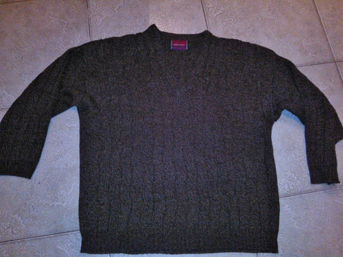 Sweater Lana Hombre Escote En V Talle Grande