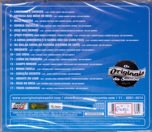 CD Os Originais do Samba - Comprar em Discolândia