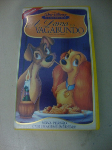 Vhs A Dama E O Vagabundo Nova Versão (original) Raridade.