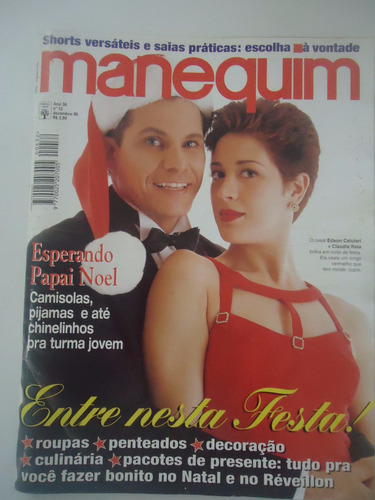 Manequim #432 Ano 1995 Edson Celulari E Cláudia Raia