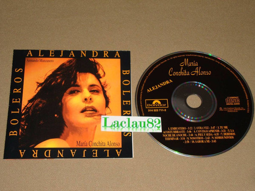 Maria Conchita Alonso Boleros Alejandra 94 Polydor Cd Usa