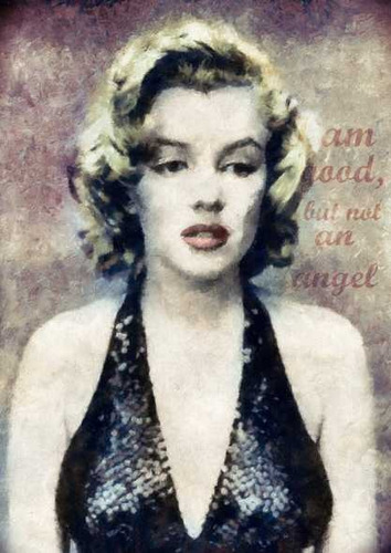 Marilyn Monroe - Imagen Abstracta - Lamina 45 X 30 Cm.