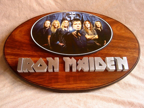 Iron Maiden Cartel En Relieve En Cedro!!!