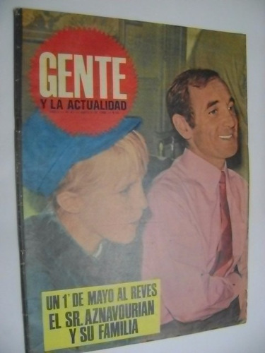 Gente 41 Charles Aznavour Y Familia