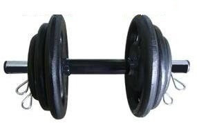 Imagem 2 de 4 de Kit Completo Musculação Fitness Barras 30kg Anilhas