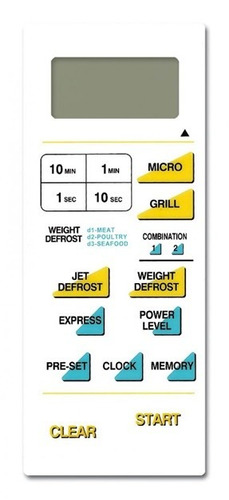 Teclado Frente P/ Microondas  Westinhouse Wp 10j08 2914
