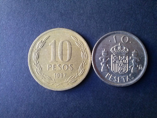 Moneda España 10 Pesetas 1992 Níquel (c45)