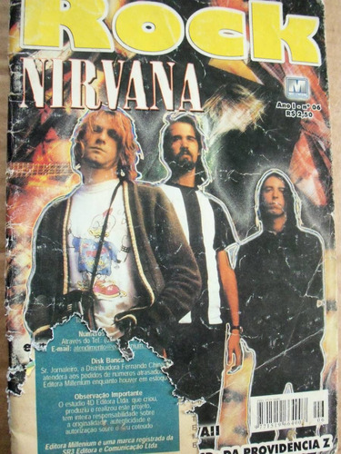 Revista Rock 06 Cifras Do Nirvana + Aerosmith Planet Hemp