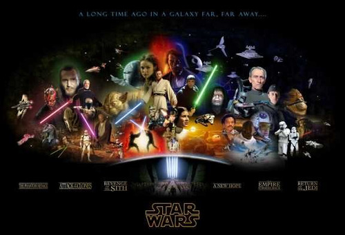 Star Wars : La Saga Completa - Lamina 45 X 30 Cm.