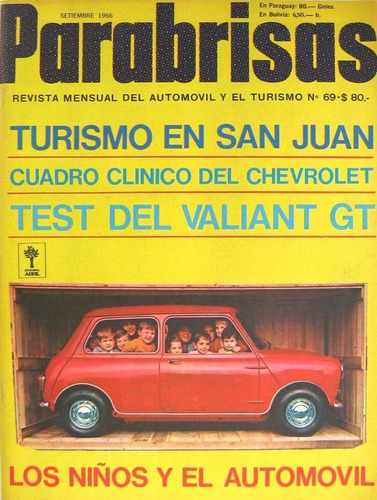 Revista Parabrisas 69 Test Automoviles Valiant Iv Gt