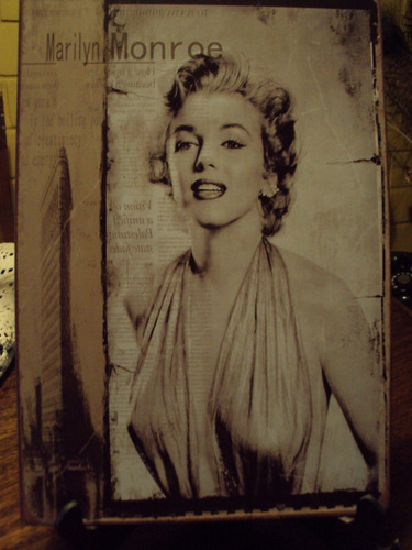 Placas Metálicas Marilyn Monroe