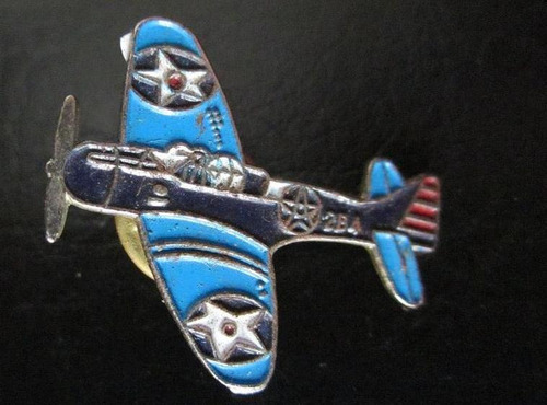 Antiguo Pin De Avion De Guerra Esmaltado