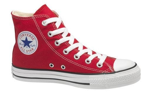 all star converse botas rojas