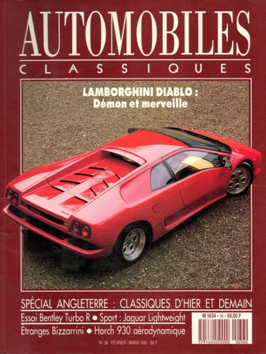 Automobiles Classiques N°36 Lamborghini Diablo Bentley Turbo