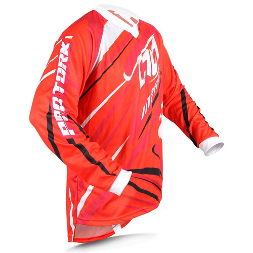 Camisa Insane 3 Vermelha Motocross Pro Tork Trilha Enduro