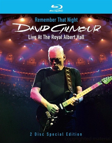 Blu-ray David Gilmour Remember That Night Royal Albert Hall