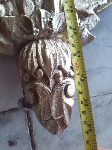 Espejo En Bronce Macizo 8 Kilos Tallado Frances De Palomas (Usado)