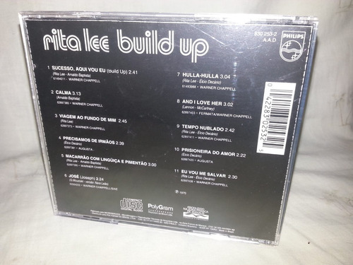 Rita Lee / Build Up- 1970 - 1a.prensagem-cd Raro Impecável