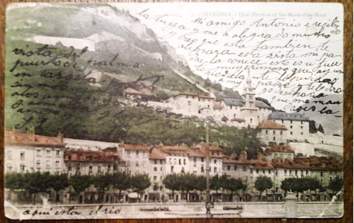 Antigua Tarjeta Postal De Grenoble C. 1907