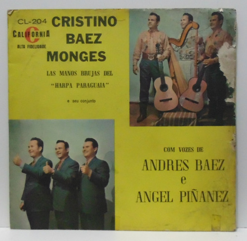 Lp Cristino Baez Monges Com Vozes De Andres Baez E Angel Piñ