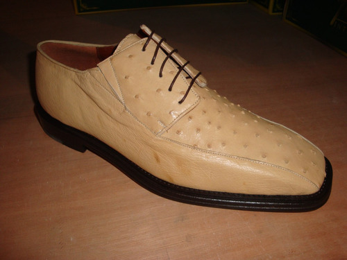 Zapato De Piel De Avestruz Color Orix