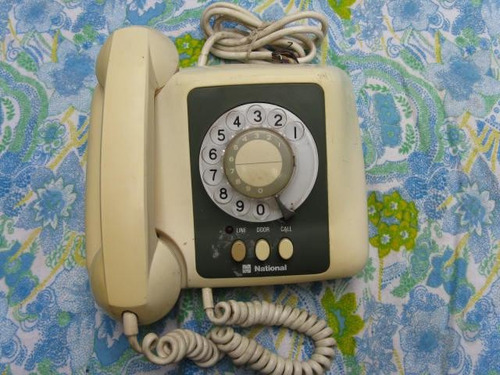 Mundo Vintage: Antiguo Telefono Verde Gris Botones Japan Tyo