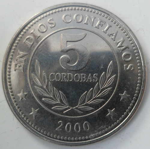 Jm* Nicaragua 5 Cordobas 2000