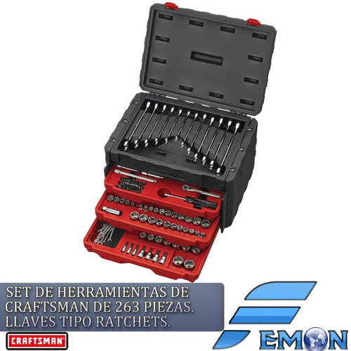 Set De Herramientas Craftsman De 263 Pc, Laves Tipo Ratchets