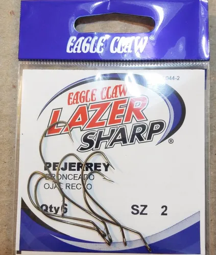 Anzuelo Eagle Claw L044 Laser Sharp Número 2 Ideal Pejerrey
