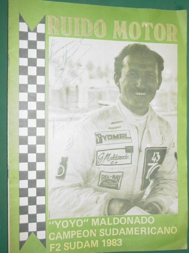 Revista Ruido Motor Yoyo Maldonado Campeon F2 Sudam 1983