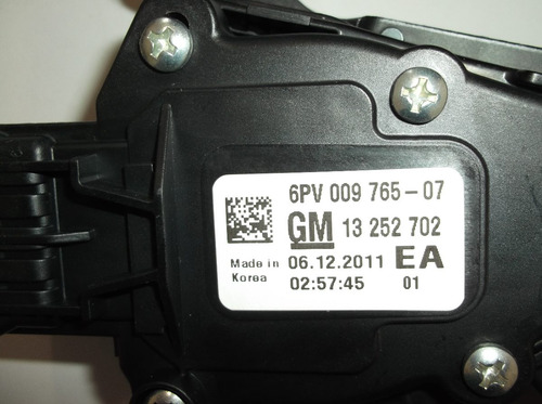 Imagem 3 de 6 de Pedal Acelerador Cruze Código 13252702 (eletrônico