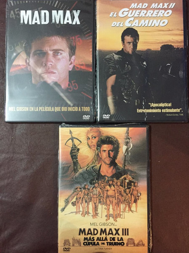 Dvd Mad Max Trilogia / Incluye 3 Films