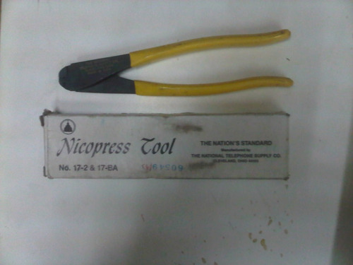 Pinza Nicopress Tool  17-2 Telephone Supply Co Nuevas  Orig