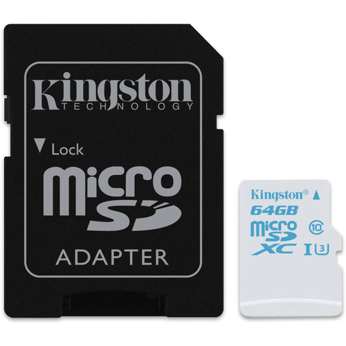 Tarjeta de memoria Kingston SDCAC con adaptador SD 64GB