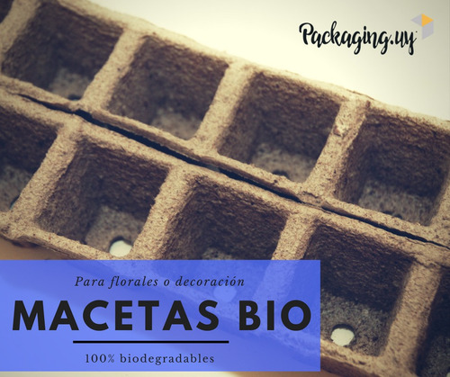 Macetas / Almacigueras Biodegradables - Pequeña X15 Unidades