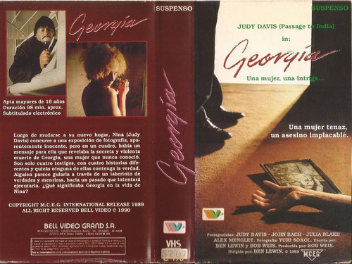 Georgia Vhs Judy Davis John Bach Julia Blake