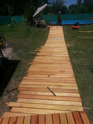 Colocacion Deck De Madera C/materiales O S/ Materiales