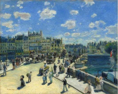 Pierre Auguste Renoir - Pont Neuf Paris - Lámina 45 X 30 Cm.