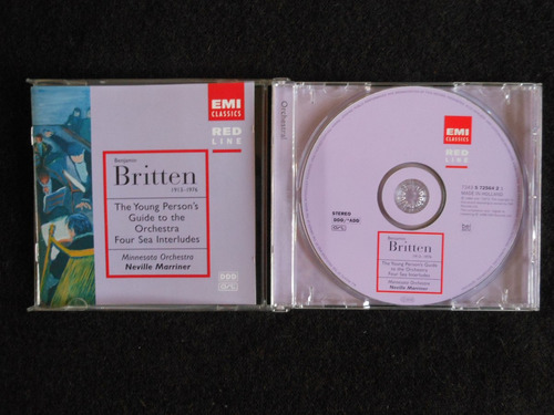 Cd Britten The Young Person´s Guide To The Orchestra
