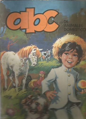 Libro Ilustrado / Abc De Los Animales Domesticos / Año 1974