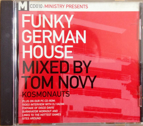 Cd German House Mixed By Tom Novy Revista Ministry 1999