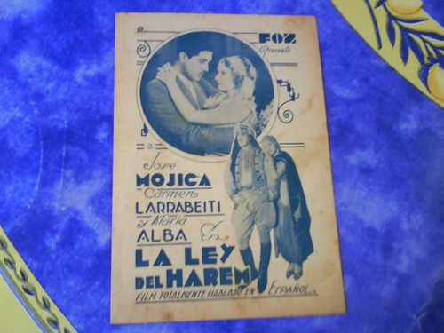 Antigua Publicidad Cine Dec.30 -la Ley De Harlem-jose Mojica