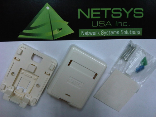 Netsys 1 Port For Rj45 Surface Mount Box - Caja Superficial