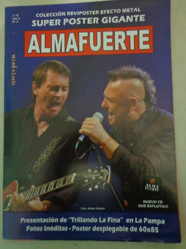 Reviposter De Almafuerte Con Foto De Ricardo Iorio (Usado)