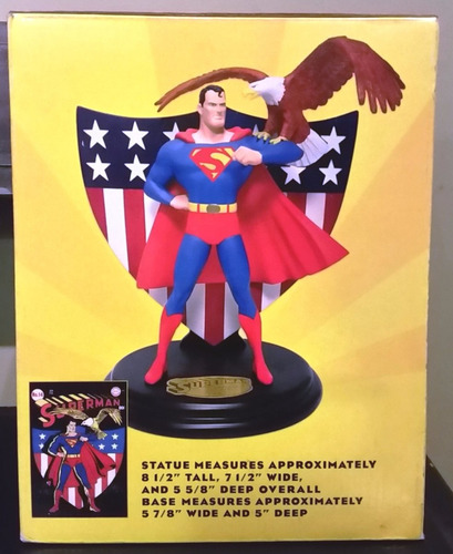 Tk0 Statue Dc Superman W Bald Eagle Cover Art Superman No.14